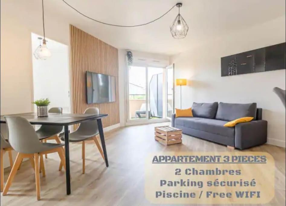 *T3*Toulouse Purpan+Parking+Piscine Apartment ภายนอก รูปภาพ